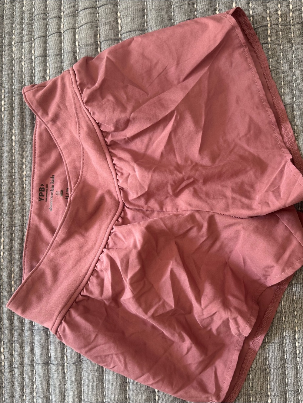 abercrombie kids Dusty Rose Athletic Shorts